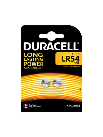 DURACELL LR54 BLISTER 2 BATTERIE - master carton da 10 blister
