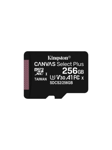 KINGSTON CANVAS SELECT PLUS 256GB (SDCS2/256GB) - MICRO SD 256GB + ADATTATORE SD