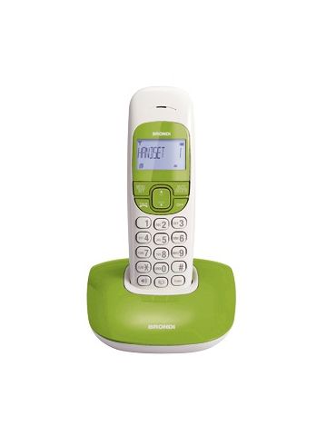 TEL. CORDLESS BRONDI NICE BIANCO/VERDE