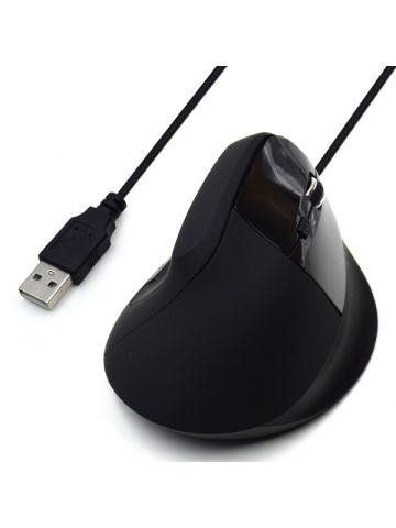 MOUSE USB ERGONOMICO IMPUGNATURA VERT.