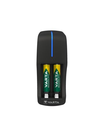 CARICABATTERIE Varta Mini Charger - INCLUSE 2 MINISTILO RICARICABILI AAA 800mAh