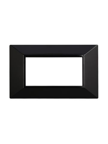 ETTROIT PLACCA PIRAMIDE 4 MODULI - SERIE MOON - NERO (AN90402) Compatibile ABB Axolute