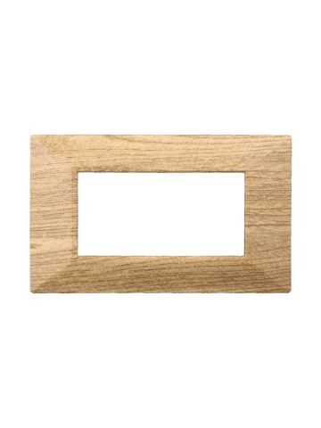 ETTROIT PLACCA PIRAMIDE 4 MODULI - SERIE MOON - ROVERE (AN90405) Compatibile ABB Axolute