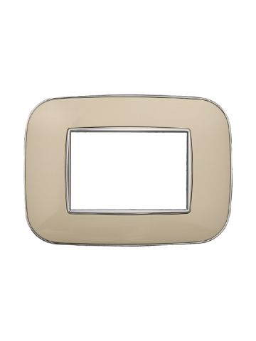 ETTROIT PLACCA ORBIS 3 MODULI - SERIE MOON - SABBIA (AN91309) Compatibile ABB Axolute