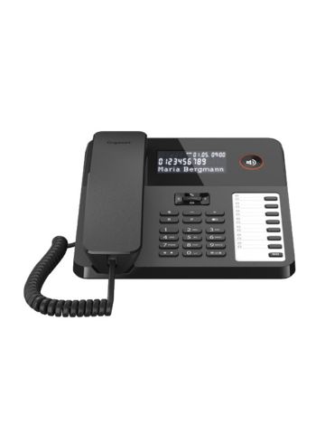 GIGASET DESK 600 (NERO) - TELEFONO CORDED - COMPATIBILE CENTRALINI TELEFONICI E APPARECCHI ACUSTICI