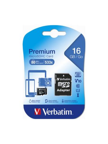 VERBATIM MICRO SD 16GB CLASSE 10 (44082)