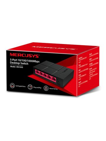 SWITCH MERCUSYS 5 PORTE GIGABIT MS105G