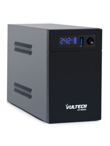 VULTECH UPS1000VA-LFP - GRUPPO DI CONTINUITÀ LINE INTERACTIVE CON SCHERMO LED E BATTERIA LITIO FERRO FOSFATO - 2 PRESE - 1 USB