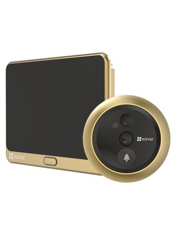 EZVIZ DP2C (ORO) - VIDEOSPIONCINO WIRELESS FHD - DISPLAY 4.3"" - SENSORE INFRAROSSI PIR - AUDIO E VIDEO BIDIREZIONALE