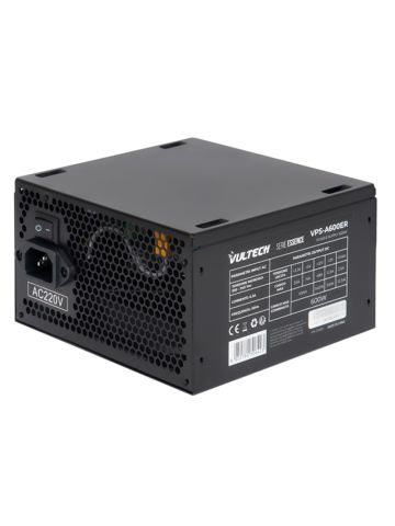 VULTECH VPS-A600ER - ALIMENTATORE ATX 600W CON VENTOLA DA 12CM TERMOREGOLATA - RETAIL