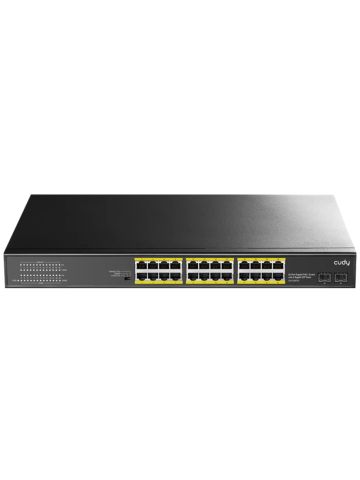 CUDY GS1028PS2 - 24-PORT GIGABIT POE+ SWITCH WITH 2 SFP PORTS 300W