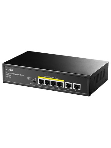 CUDY FS1006P - UNMANAGED SWITCH 6-PORT 10/100 MBPS CON 4PT POE