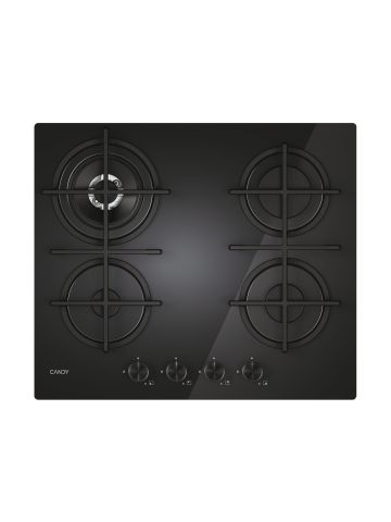 PIANO COTTURA CANDY A GAS CM 60 VETRO BK