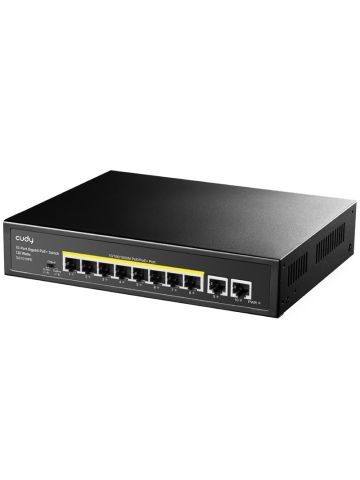 CUDY GS1010PE - UNMANAGED SWITCH 10 PT. POE+ 120W
