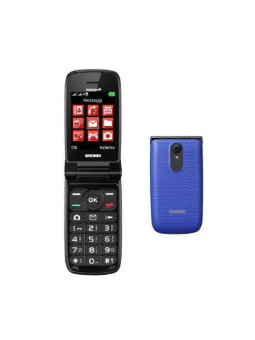 BRONDI MAGNUM 4 (BLU) - TELEFONO CELLULARE PER ANZIANI - TORCIA - FOTOCAMERA