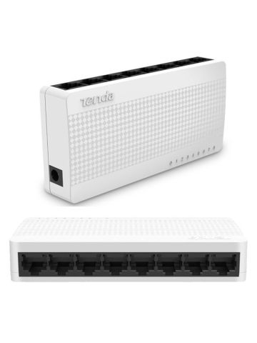 TENDA S108 - DESKTOP SWITCH 8 PORTE - 10/100 MBPS - CHASSIS PLASTICA