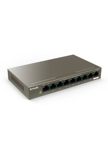 TENDA TEF1109P-8-63W - DESKTOP SWITCH 9 PORTE CON 8 PORTE POE - 10/100 MBPS - CHASSIS METALLO