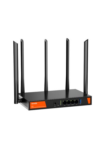 TENDA W30E - ROUTER DUAL BAND WI-FI 6 - CHASSIS IN METALLO - GESTIONE SIMULTANEA 200 CLIENT
