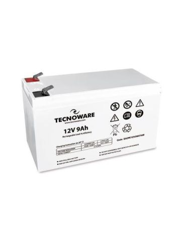 TECNOWARE POWER BATTERY 12V 9AH (EACPE12V09ATWB) - BATTERIA ERMETICA AL PIOMBO - FASTON 6.3 MM