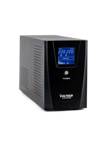 VULTECH UPS1500VA-PURE - GRUPPO DI CONTINUITÀ LINE INTERACTIVE CON ONDA SINUSOIDALE PURA - LCD - 2 PRESE - 1 PRESA IEC13