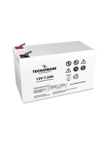 TECNOWARE POWER BATTERY 12V 7.2AH (EACPE12V7A2TWB) - BATTERIA ERMETICA AL PIOMBO - FASTON 6.3 MM