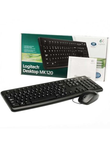 TASTIERA + MOUSE LOGITECH MK120 BLACK 920-002543